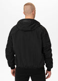 Men's transitional jacket with hood STEIN - Black