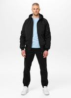 Men's transitional jacket with hood STEIN - Black