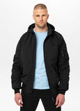 Men's transitional jacket with hood STEIN - Black
