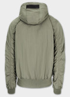 Men's transitional jacket with hood STEIN - olive grey