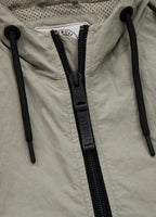 Men's transitional jacket with hood STEIN - olive grey