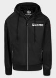 Men's Athletic Logo Hooded Transition Jacket - Black