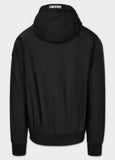 Men's Athletic Logo Hooded Transition Jacket - Black
