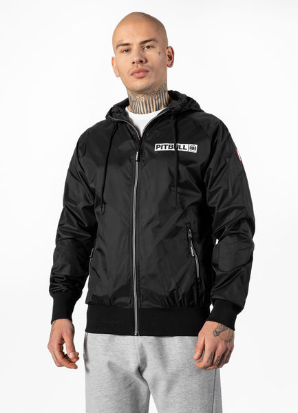 Herren Übergangsjacke mit Kapuze Athletic Logo - Schwarz