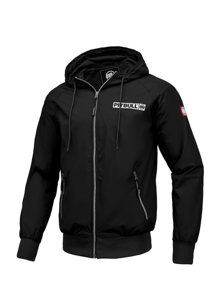 Herren Übergangsjacke mit Kapuze Athletic Logo - Schwarz