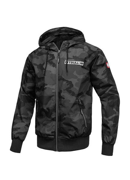 Herren Übergangsjacke mit Kapuze Athletic Logo - All Black Camo