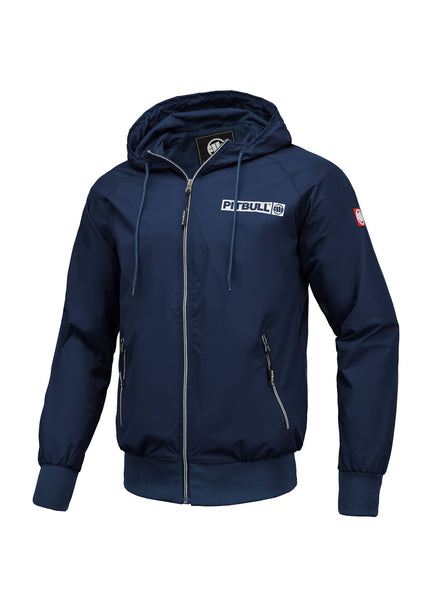 Herren Übergangsjacke mit Kapuze Athletic Logo - Dunkelblau