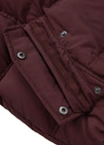 Men's winter jacket with hood Burnt