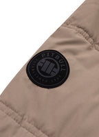 Men's winter jacket with hood Burnt