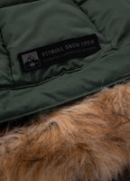 Men's winter jacket with hood Burnt