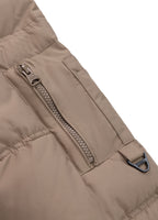 Men's winter jacket with hood Burnt