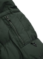 Men's winter jacket with hood Burnt