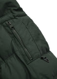 Men's winter jacket with hood Burnt