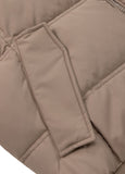 Men's winter jacket with hood Burnt