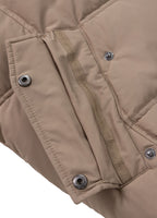 Men's winter jacket with hood Burnt