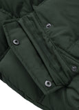 Men's winter jacket with hood Burnt