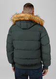 Men's winter jacket with hood Burnt