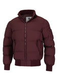 Men's winter jacket with hood Burnt
