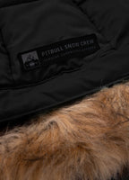 Men's winter jacket with hood Burnt