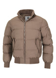 Men's winter jacket with hood Burnt