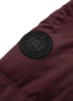 Men's winter jacket with hood Burnt