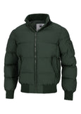Men's winter jacket with hood Burnt