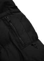 Men's winter jacket with hood Burnt