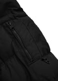 Men's winter jacket with hood Burnt