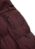 Men's winter jacket with hood Burnt