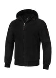 Men's winter jacket with hood Crimson