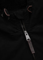 Men's winter jacket with hood Crimson