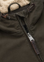 Men's winter jacket with hood Crimson