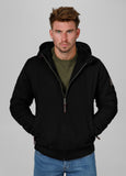 Men's winter jacket with hood Crimson