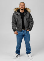Men's winter jacket with hood Harvest