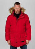 Men's parka winter jacket with hood Forest