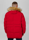 Men's parka winter jacket with hood Forest