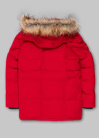 Men's parka winter jacket with hood Forest