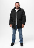 Men's parka winter jacket with hood Forest