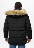 Men's parka winter jacket with hood Forest
