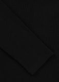 Damen Langarmshirt Rib - Schwarz