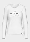 Damen Langarmshirt Slim Fit USA CAL - Weiß