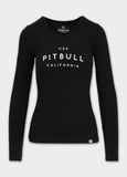 Damen Langarmshirt Slim Fit USA CAL - Schwarz