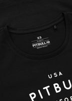 Damen Langarmshirt Slim Fit USA CAL - Schwarz