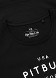 Damen Langarmshirt Slim Fit USA CAL - Schwarz