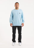 Herren Longsleeve Pique Rockey - Hellblau