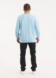 Herren Longsleeve Pique Rockey - Hellblau