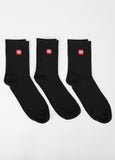 Socken High Ankle Logo dünn 3-pack