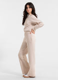 Women's jogging pants OPEN DISCOVERY - Sand