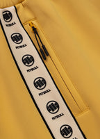 Men's jogging pants Oldschool POWERS - light yellow