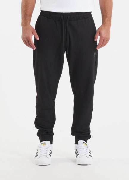 Men's Pique Rockey Jogging Pants - Black